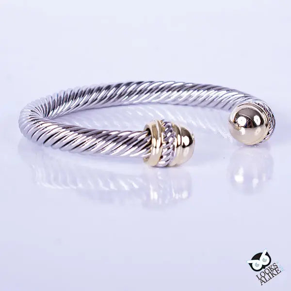 Gold Tip Cable Classic Bangle