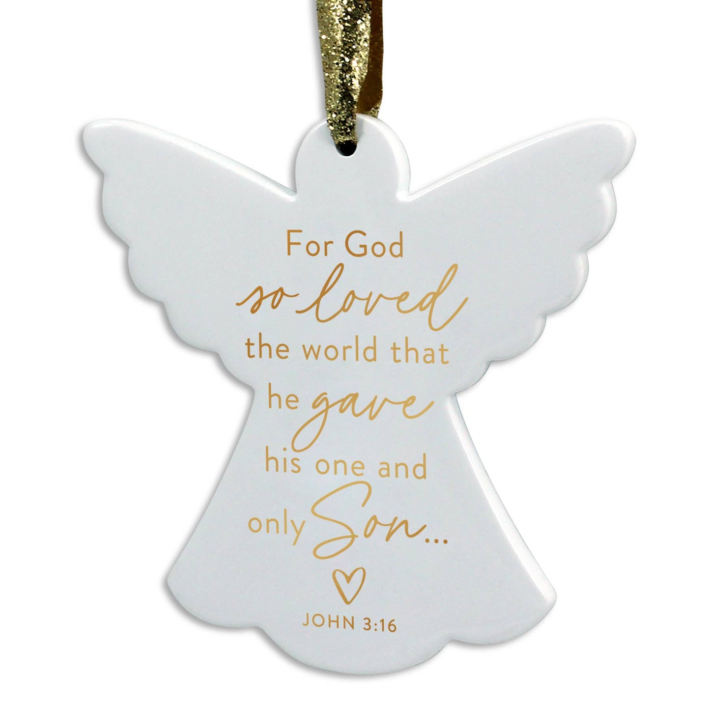 Dicksons LCP For God So Loved Angel Ornament
