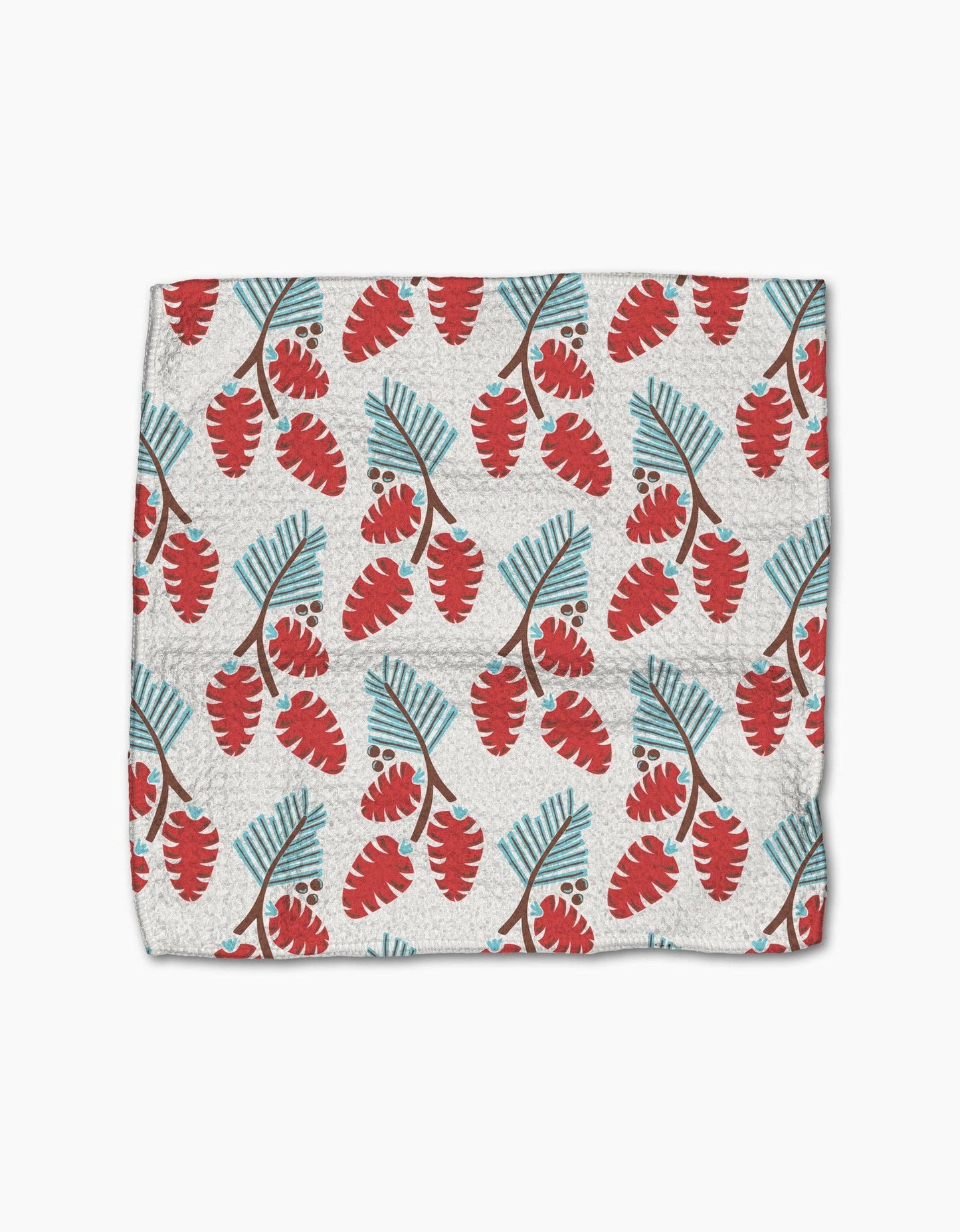 Geometry Winter Holly Dishcloth Set
