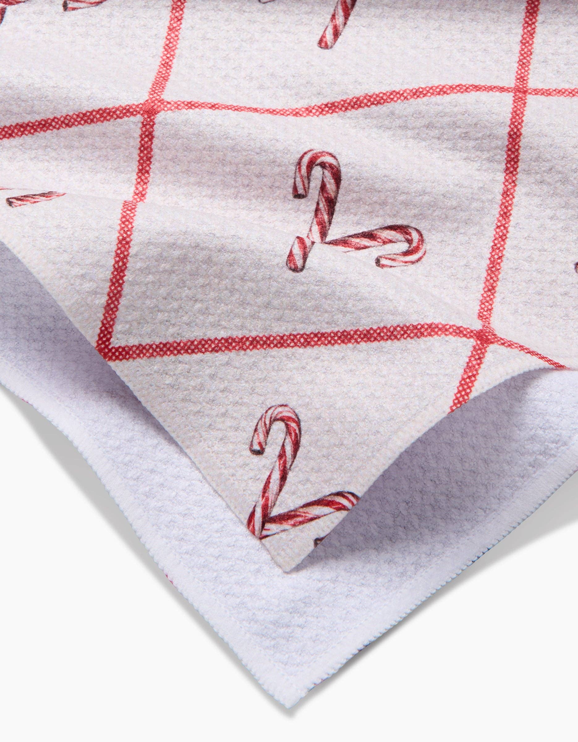 Geometry | Tea Towel | Festive Candy Canes