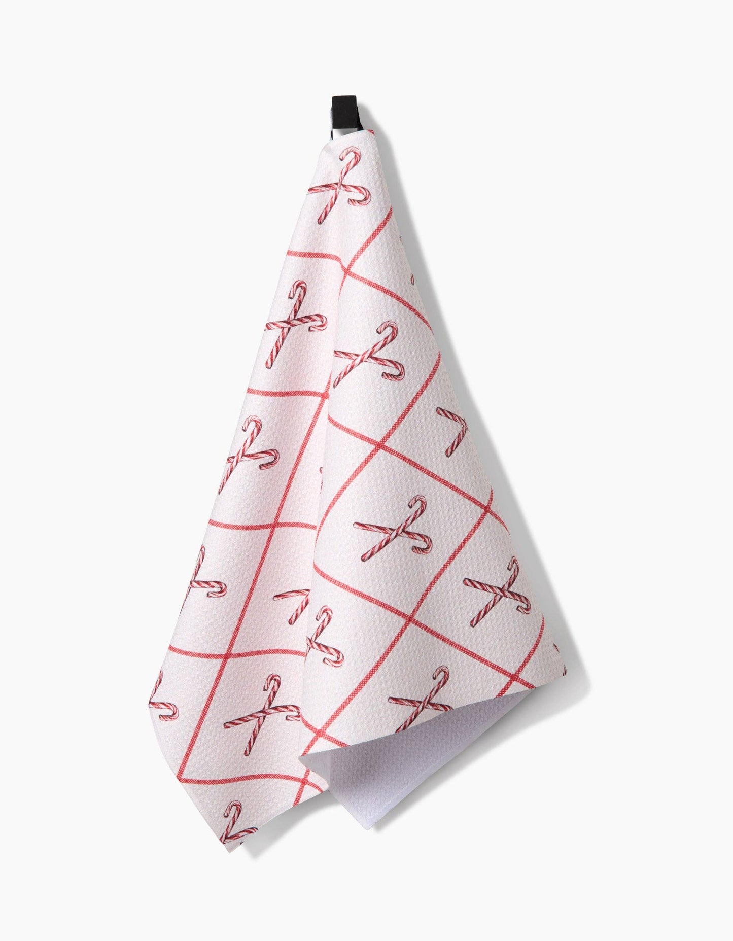 Geometry Festive Candy Canes Tea Towel