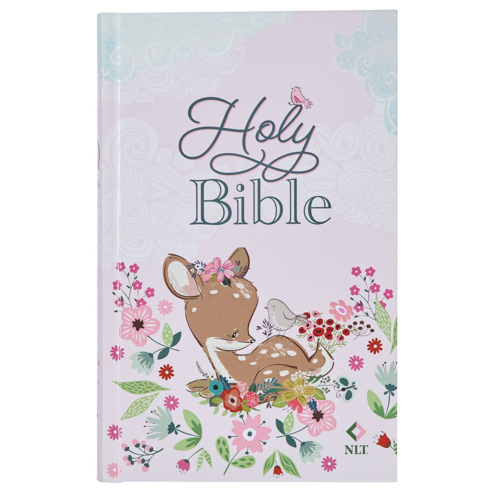 Christian Art Gifts | Bible NLT Infant, Hardcover | Pink