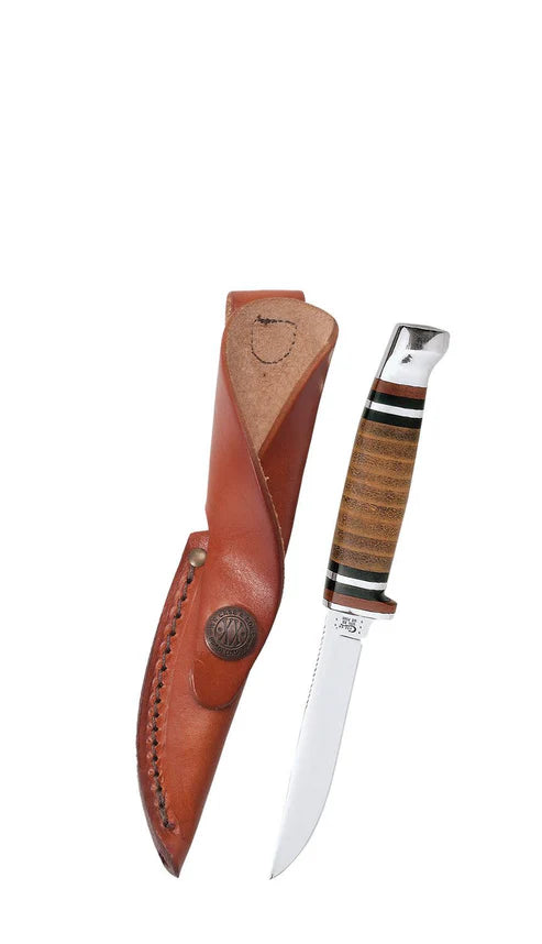 Case Knife Leather Mini FINN Hunter with Leather Sheath 00379