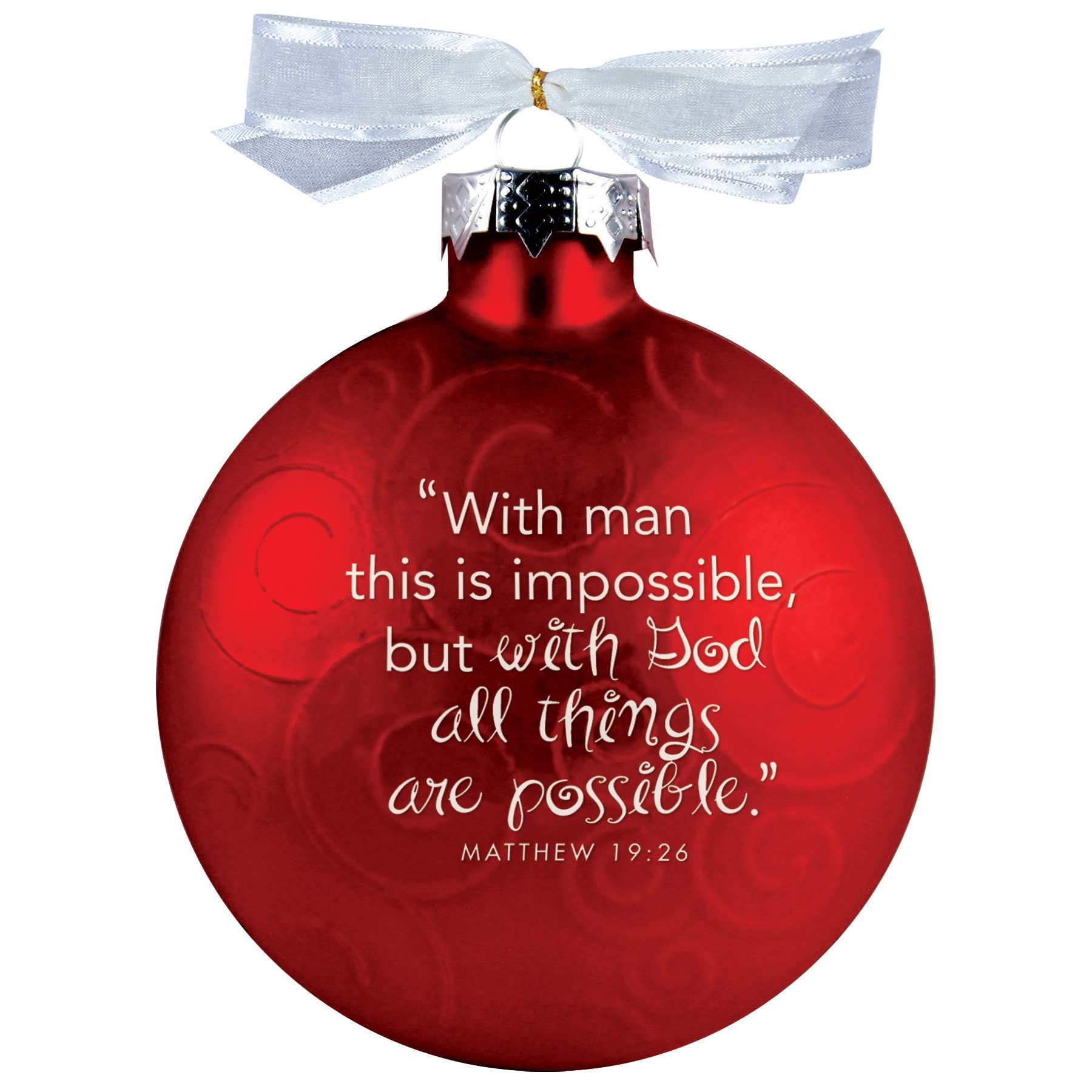 Dicksons Faith Swirl Half Dome Ornament
