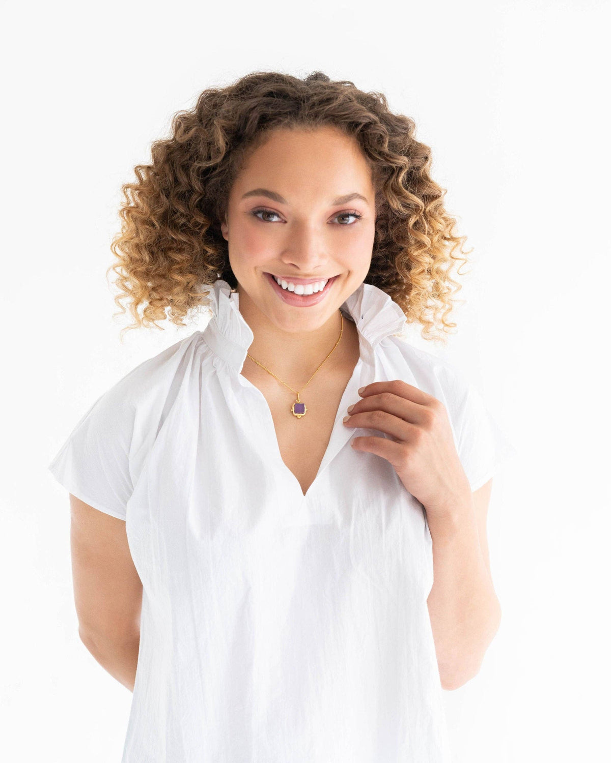 Susan Shaw | Necklace | Charlotte Dainty in White