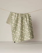 Geometry | Luxe Tea Towel | Sage Blossom