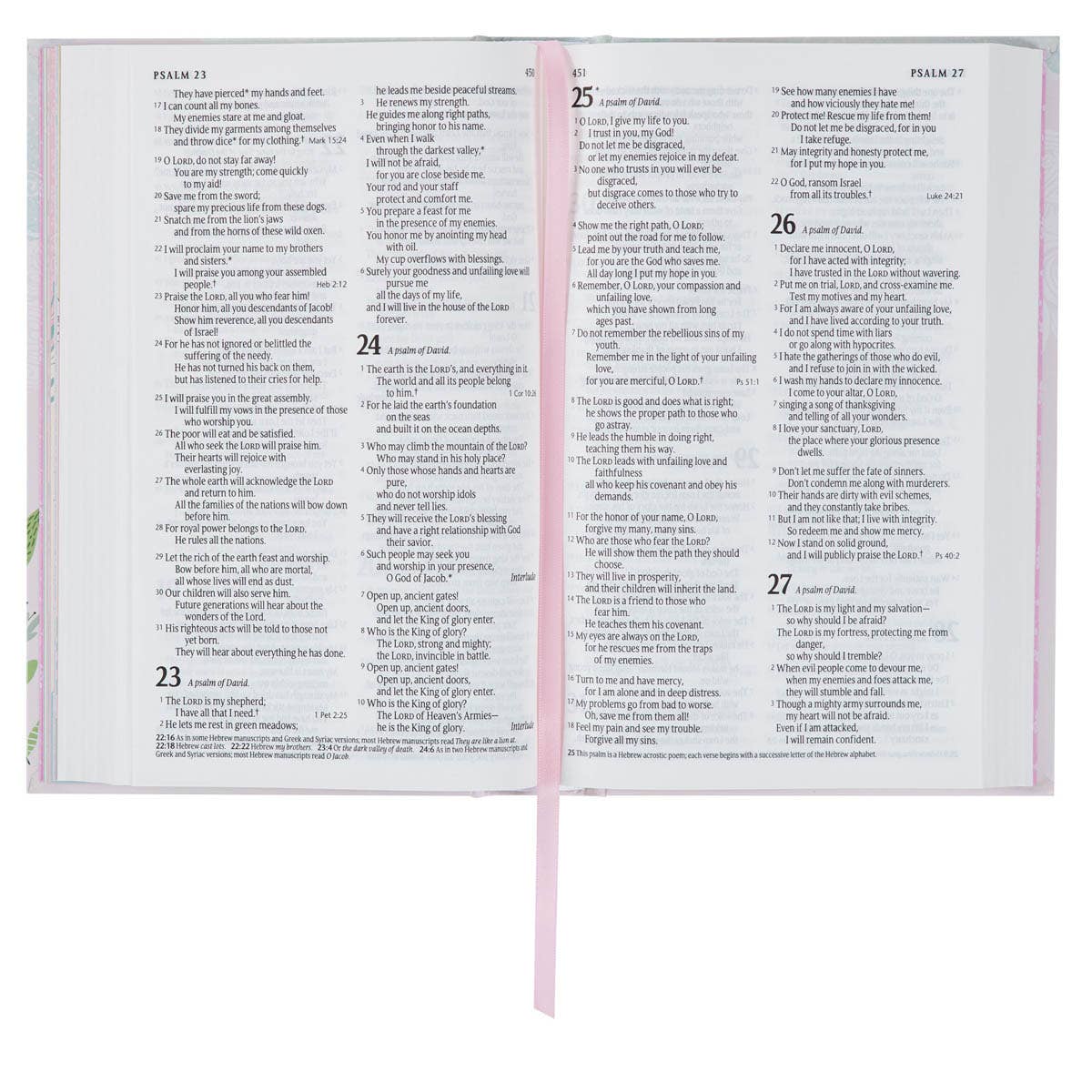 Christian Art Gifts | Bible NLT Infant, Hardcover | Pink