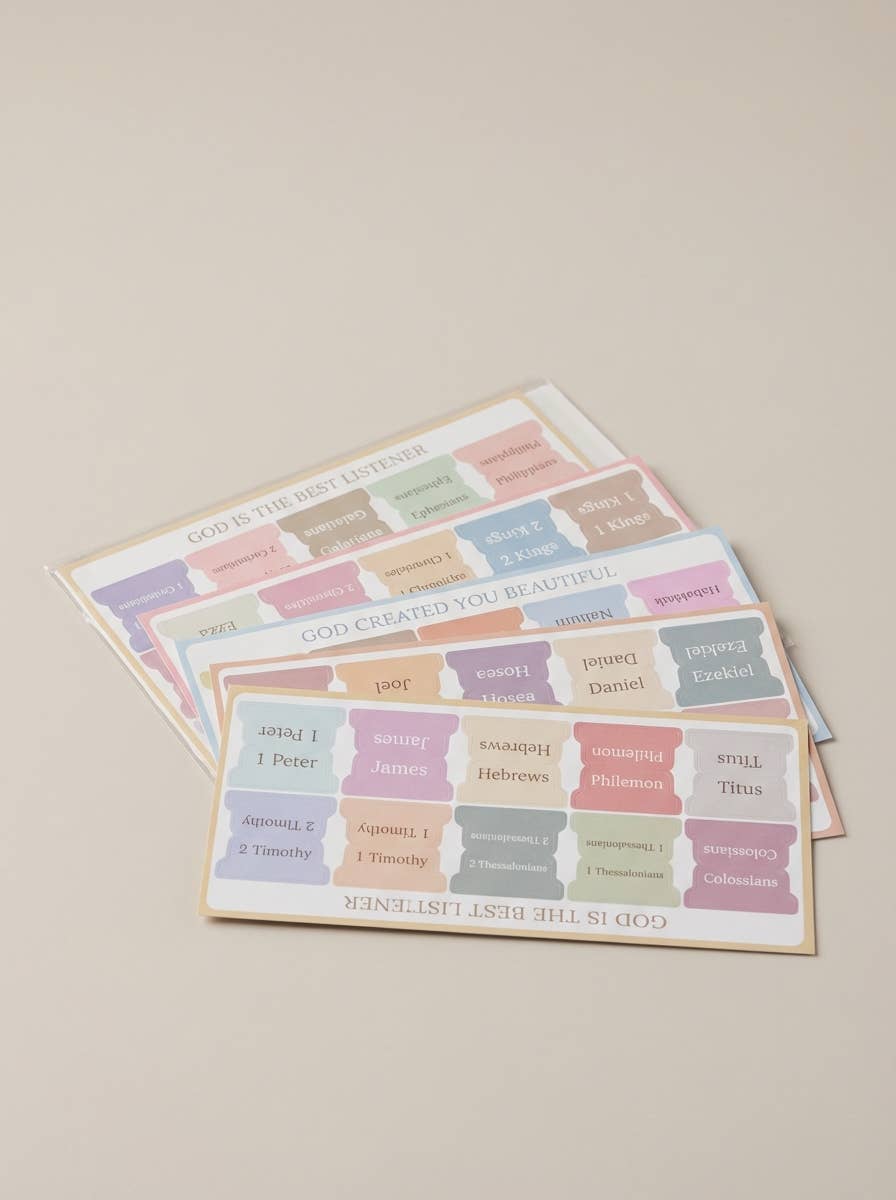 Mr. Pen | Morandi Bible Tabs Laminated | 75 Pack