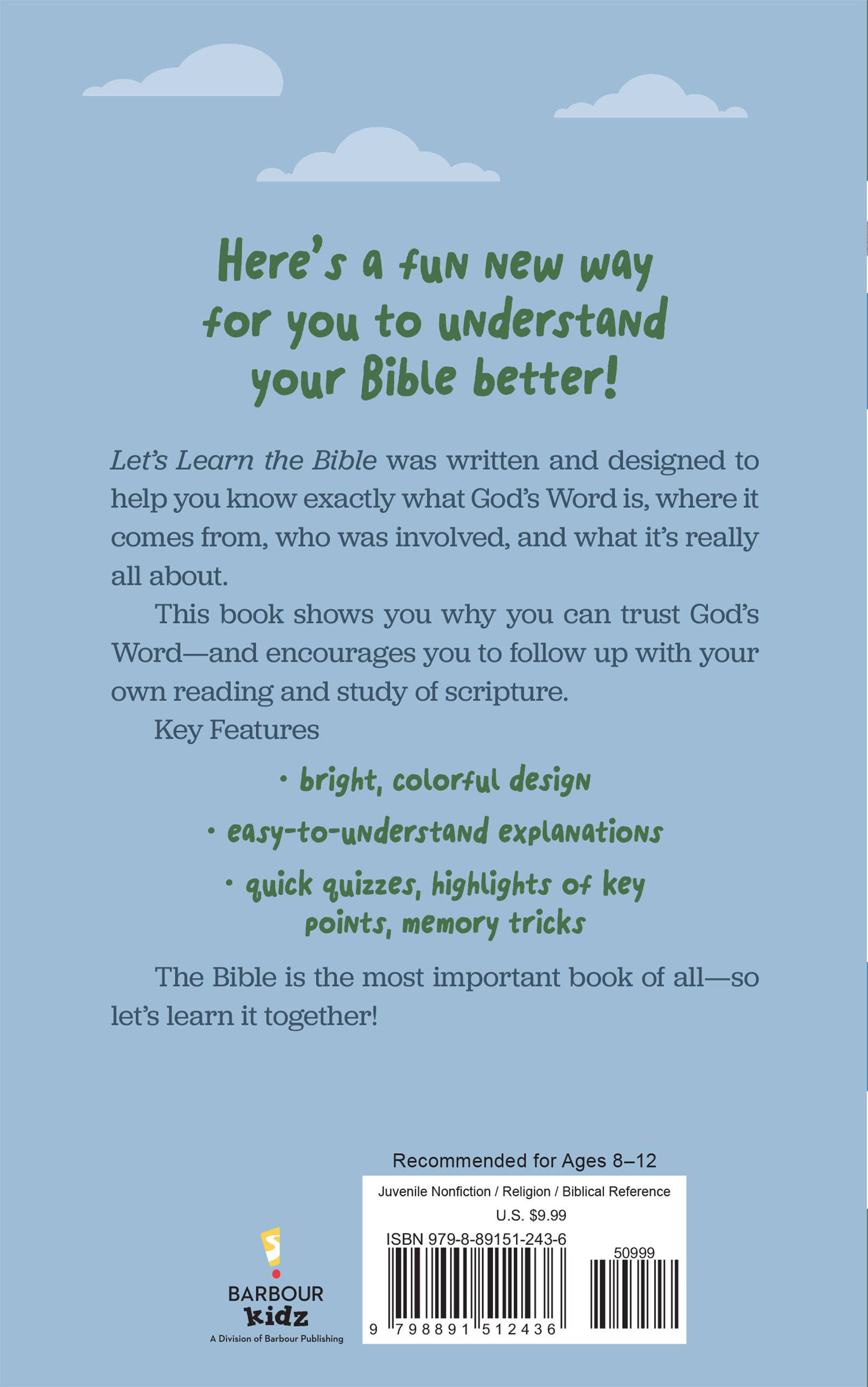 Barbour | Let's Learn the Bible | A Kid's Guide to God's Word