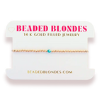 Beaded Blondes | December Zicron Birthstone Bracelet | Standard 6.75
