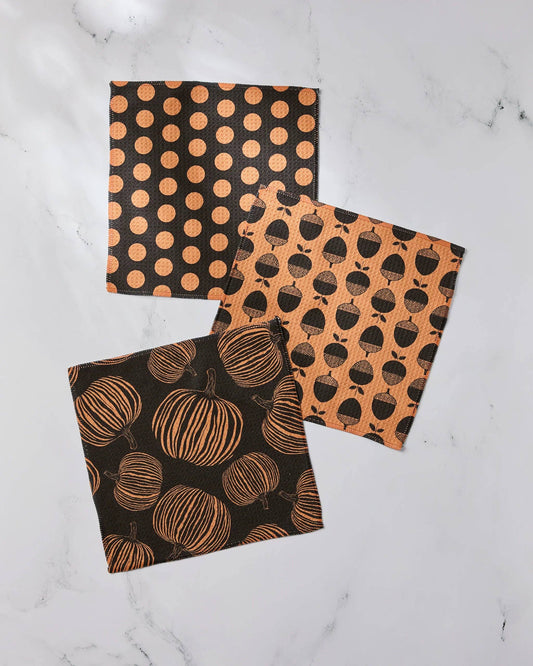 Geometry Autumn Noir Dishcloth Set