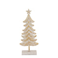 Boston International Metal White & Burnished Gold Tree Christmas | Tall 12.75"