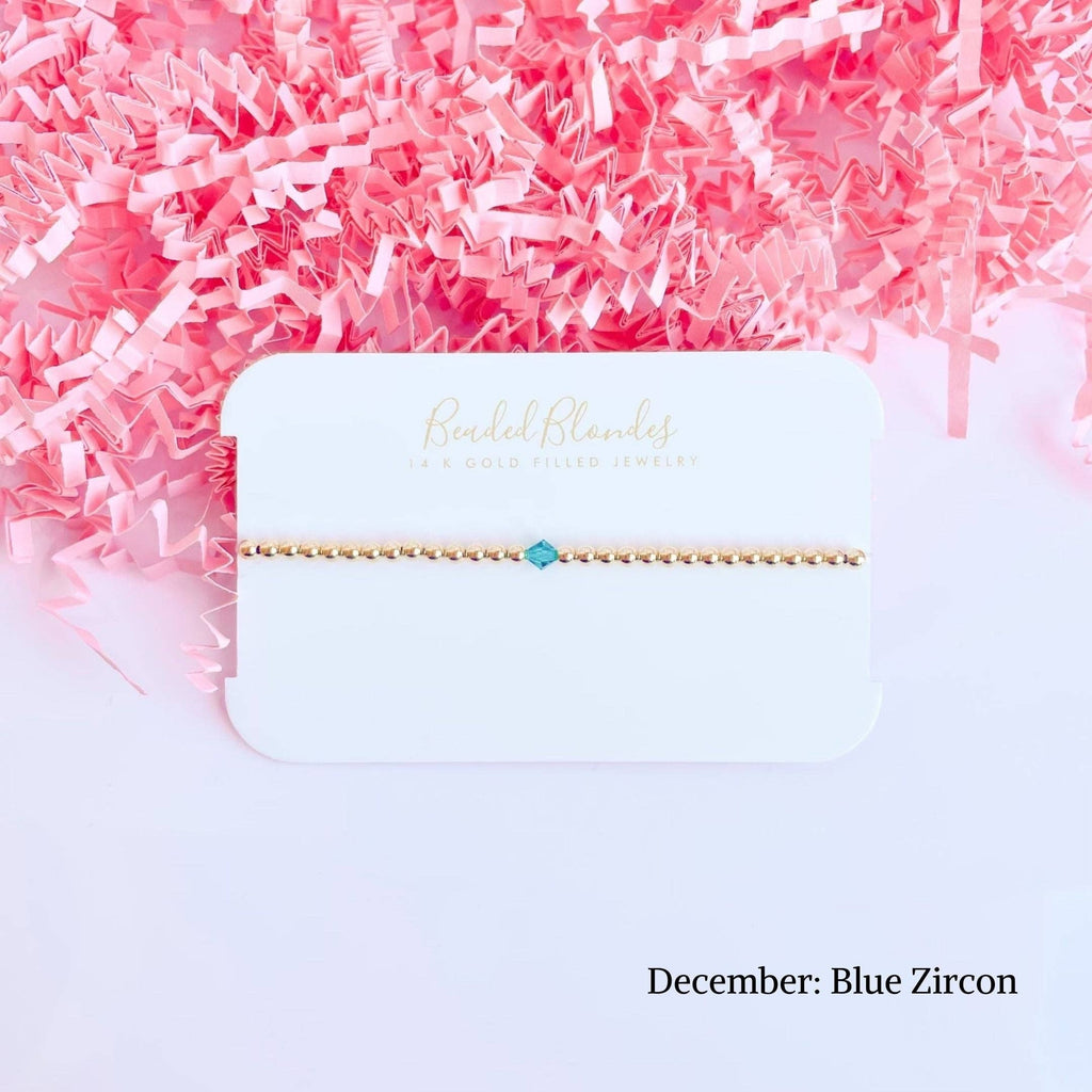 Birthstone Swarovski Bracelet Collection (Pack of 12): Standard 6.75 inch