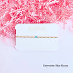 Birthstone Swarovski Bracelet Collection (Pack of 12): Standard 6.75 inch