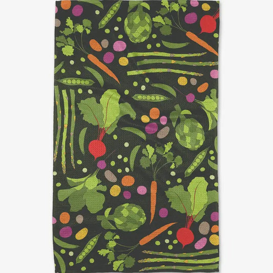 Geometry Spring Sprout Tea Towel