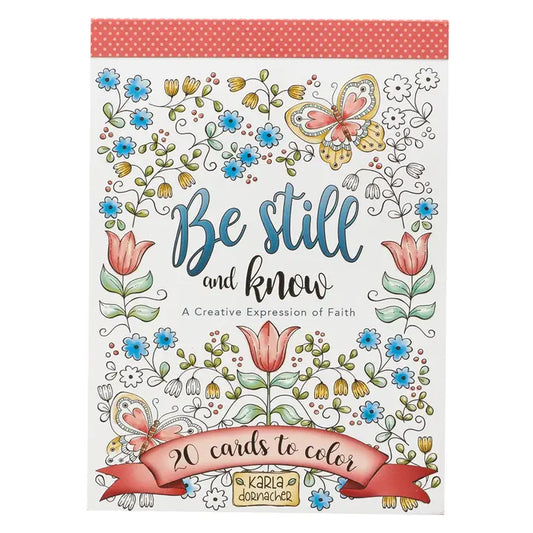 Christian Art Gifts Coloring Cards Be Still and Know