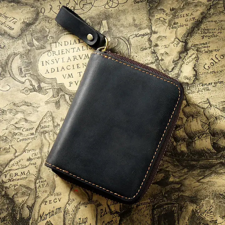 American Leather Goods Credit Card Holder Black