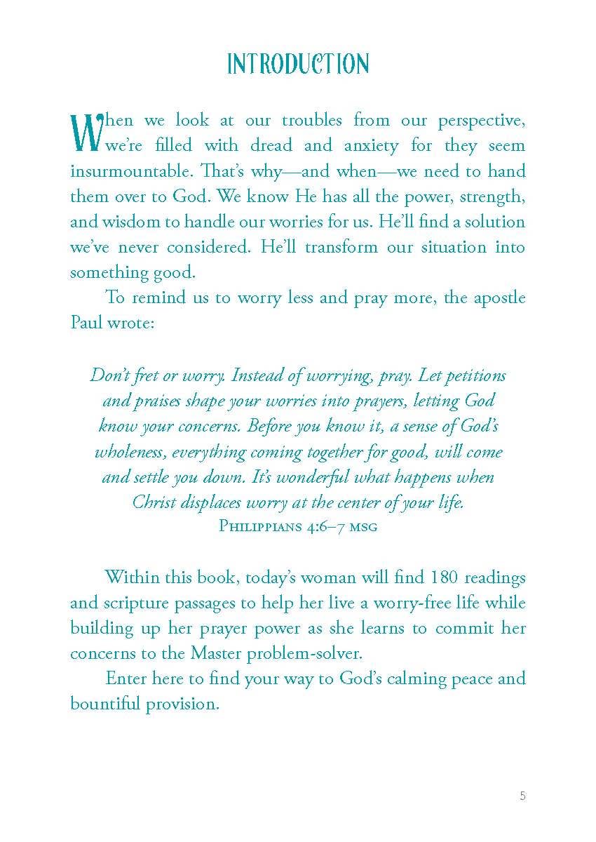 Barbour | Worry Less Pray More | A Woman's Devotional