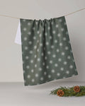 Geometry | Tea Towel | Snowy : Juniper
