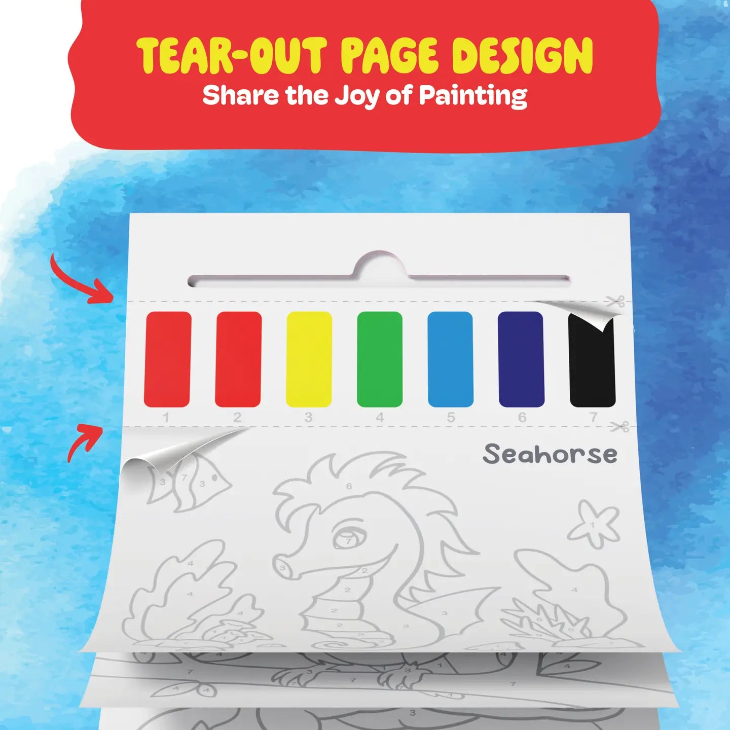Dan & Darci Mess-Free Paint with Water Coloring Book For Kids, Toddlers