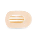 Teleties | Round Flat Hair Clip | Medium | Almond Beige