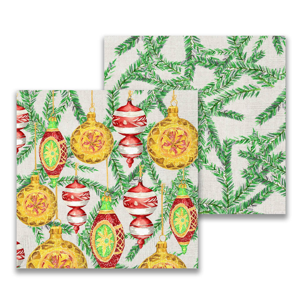 French Graffiti Classic Ornaments Cocktail Napkin