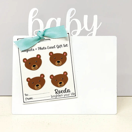 Roeda Baby Photo Easel Gift Bundle