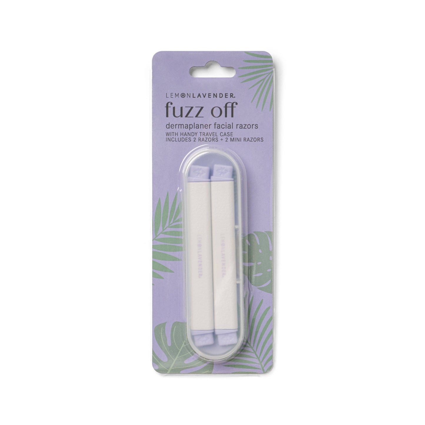 DM Merchandising | Fuzz Off Dermaplaner Facial Razor | Lemon Lavender