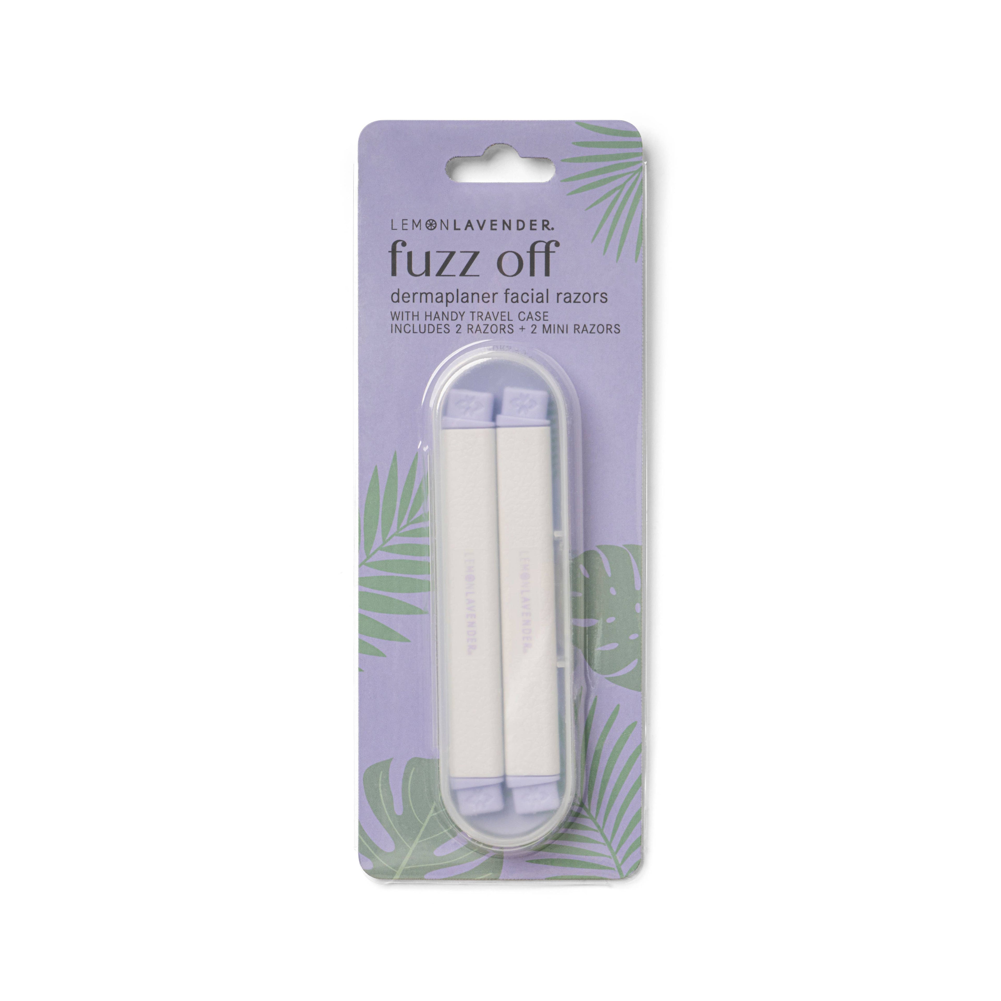 DM Merchandising | Fuzz Off Dermaplaner Facial Razor | Lemon Lavender