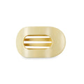 Teleties | Flat Round Hair Clip | Small | Butter Yellow