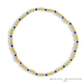 Savvy Bling | Bracelet | Gold Filled & Blue Swarovski Crystal Beaded | 3mm/2mm