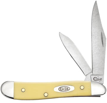 Case Knives Yellow Synthetic CS Peanut 00030