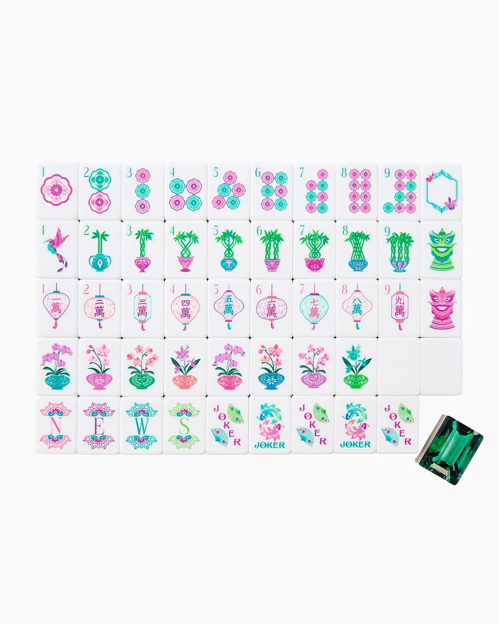Oh My Mahjong! | Emerald Mahjong Tiles