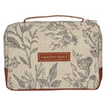 Christian Art Gifts | Bible Cover | Cream/Brown Floral Amazing Grace