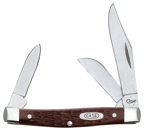 Case Knife | Jigged Brown Synthetic | Medium Stockman | 00106