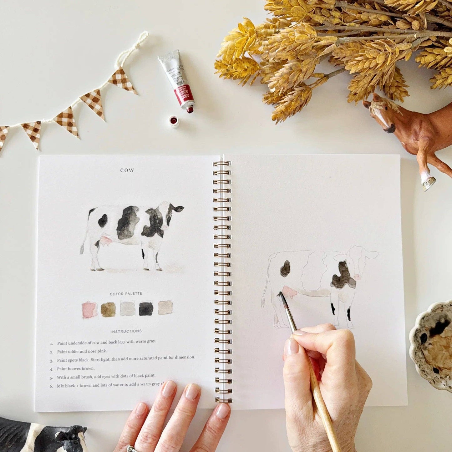 Emily Lex | Watercolor Workbook | Farm