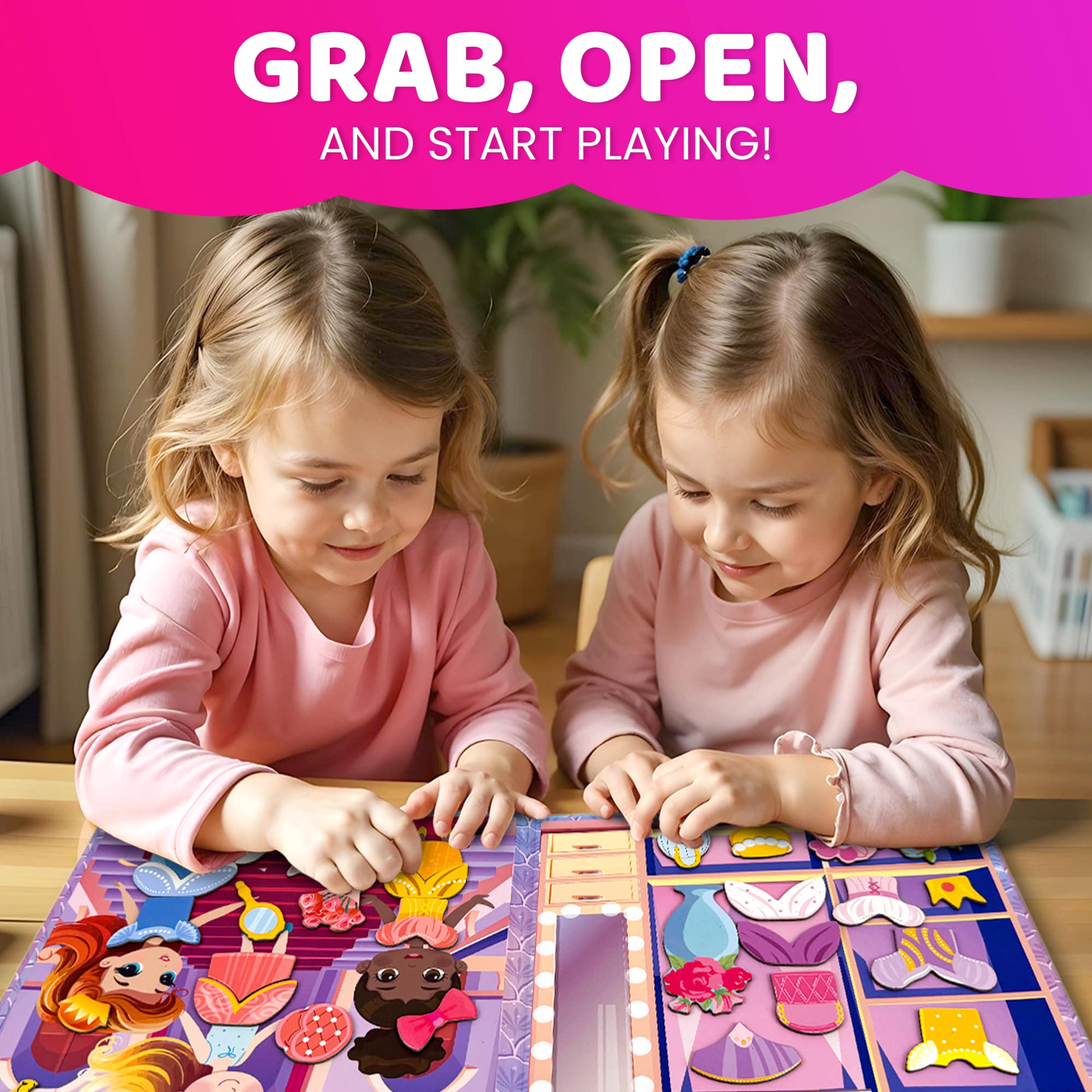 Quokka Magnetic Dress-Up Dolls for Kids| Princess
