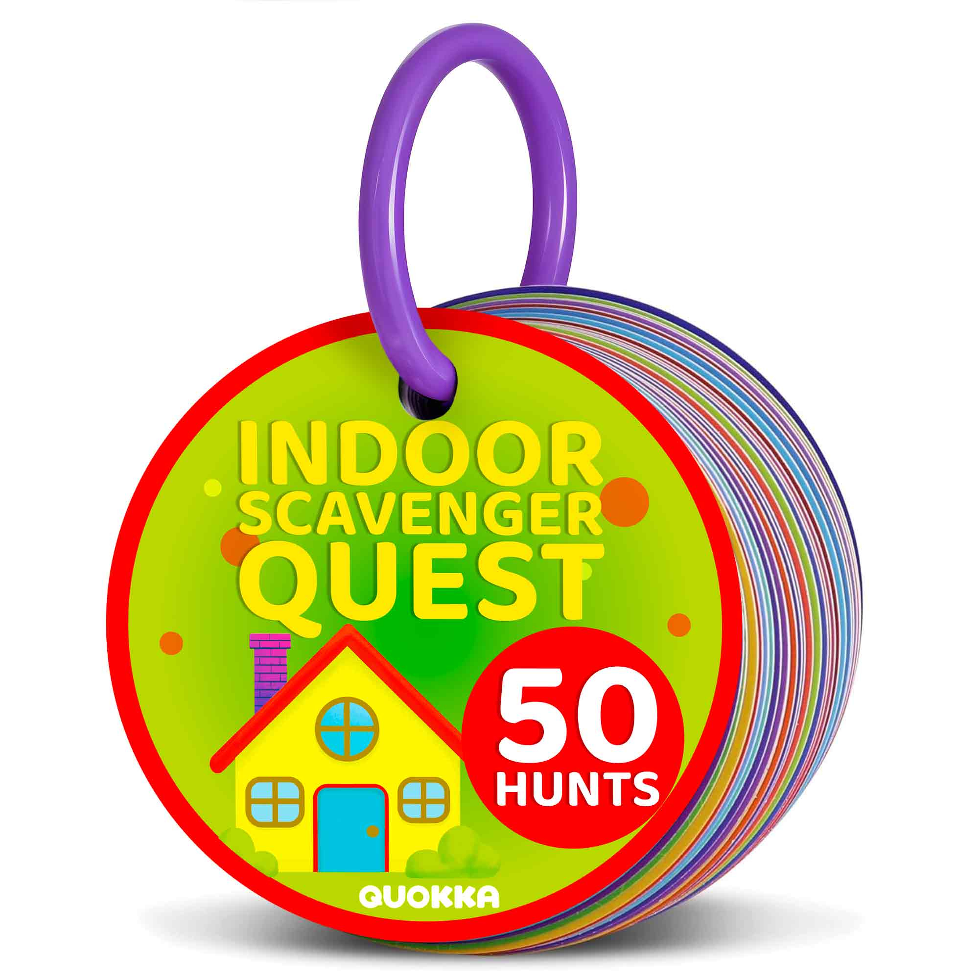 Quokka Scavenger Hunt Game for Kids - 50 Cards Activities Indoor