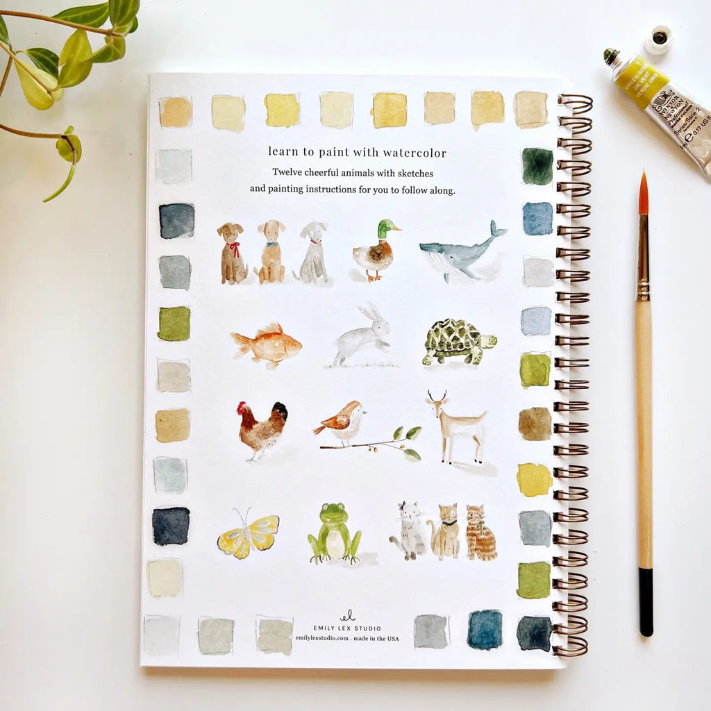 Emily Lex | Watercolor Workbook | Animals