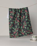 Geometry | Tea Towel | Holly Night