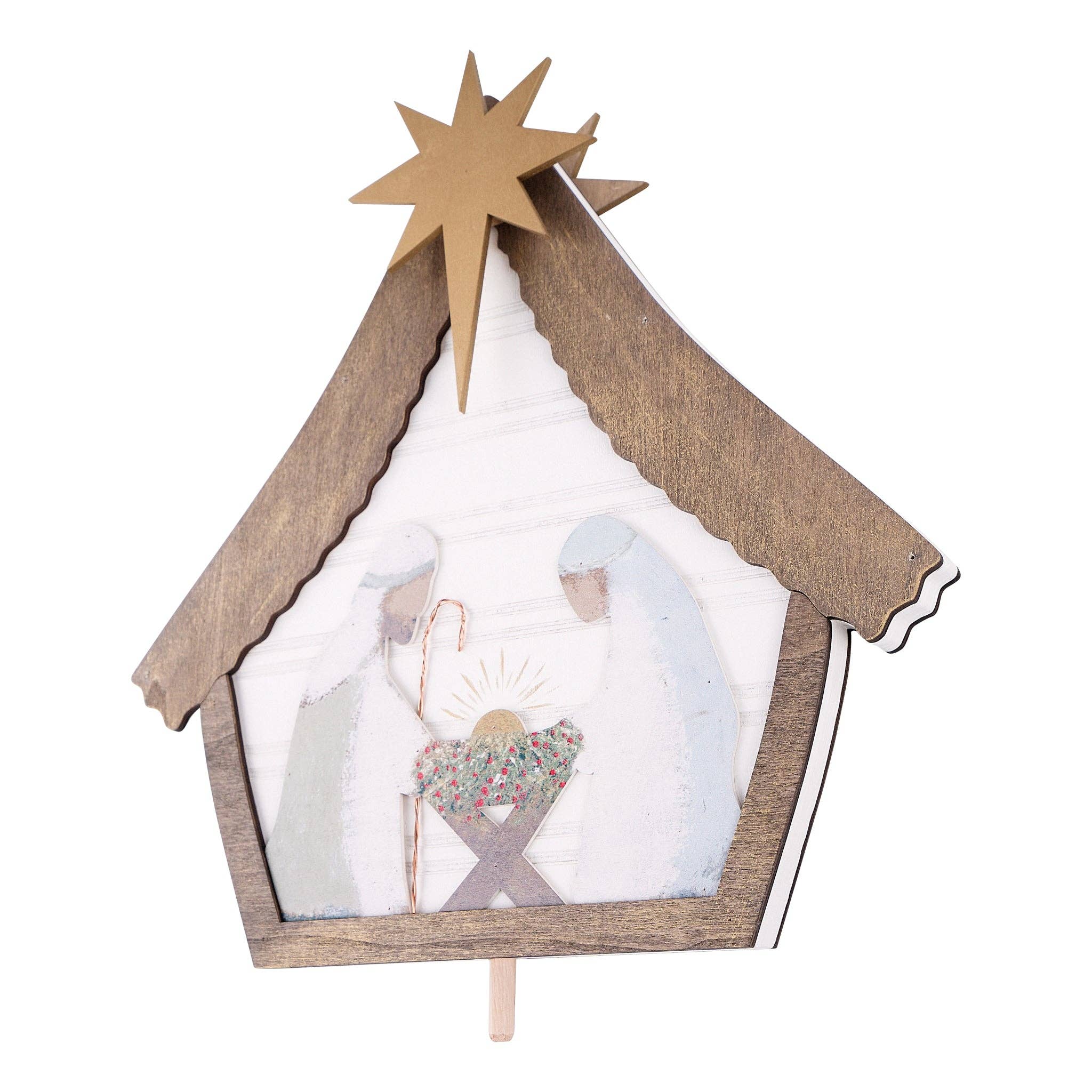 Glory Haus | Topper | Gold Star Nativity