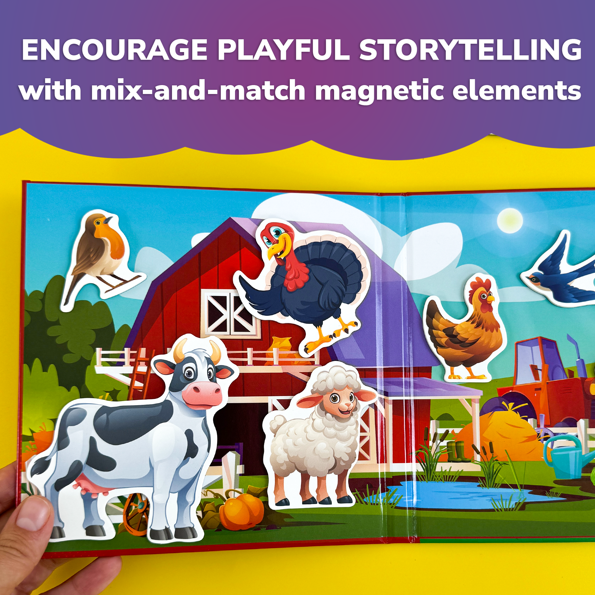 Quokka Travel Magnetic Book Farm Animals