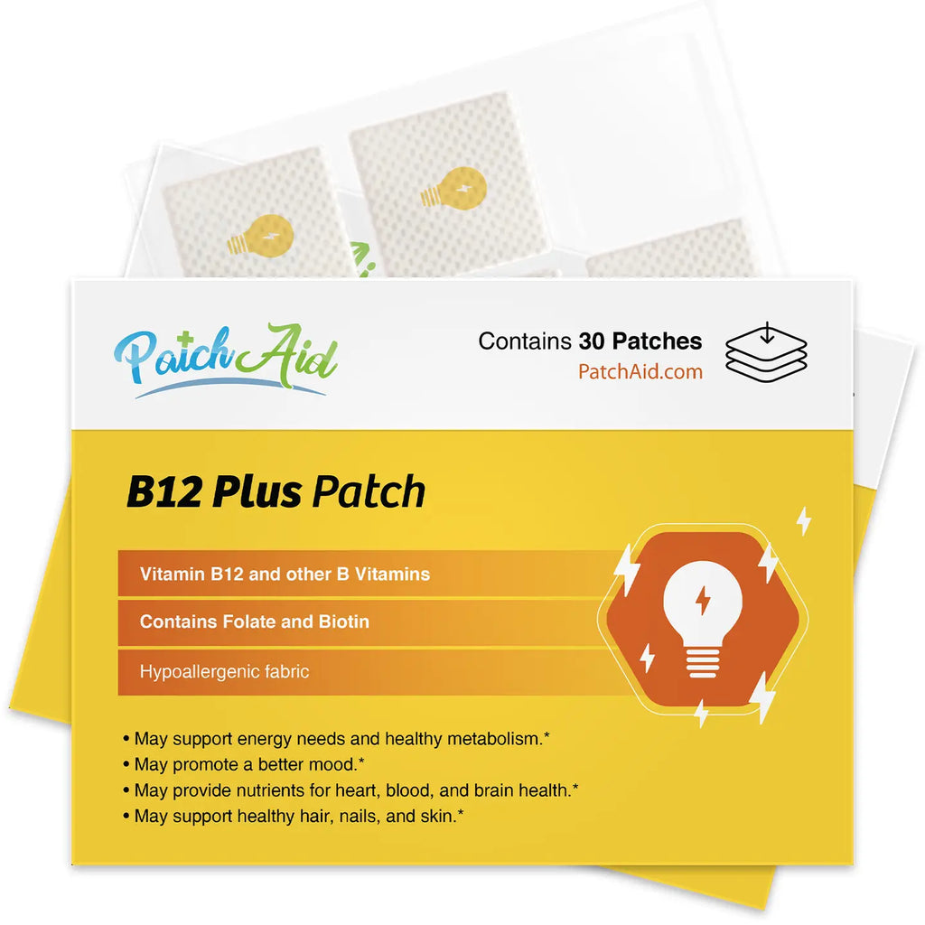PatchAid B12 Energy Plus Vitamin Patch - Energy & Mood Support