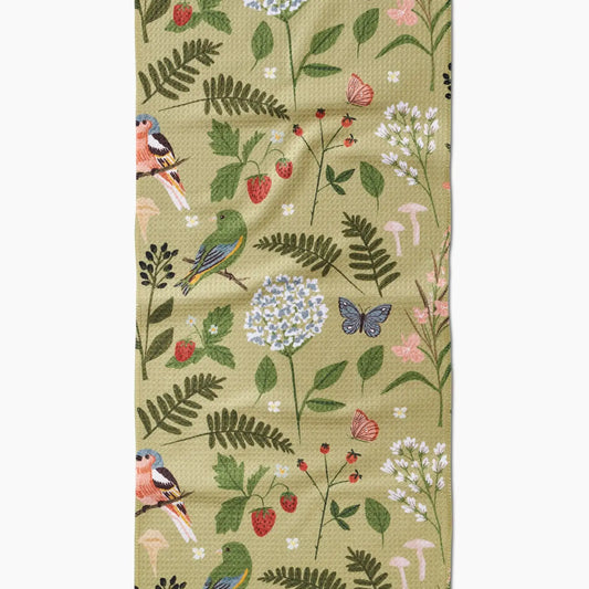 Geometry Good Green Earth Bar Towel