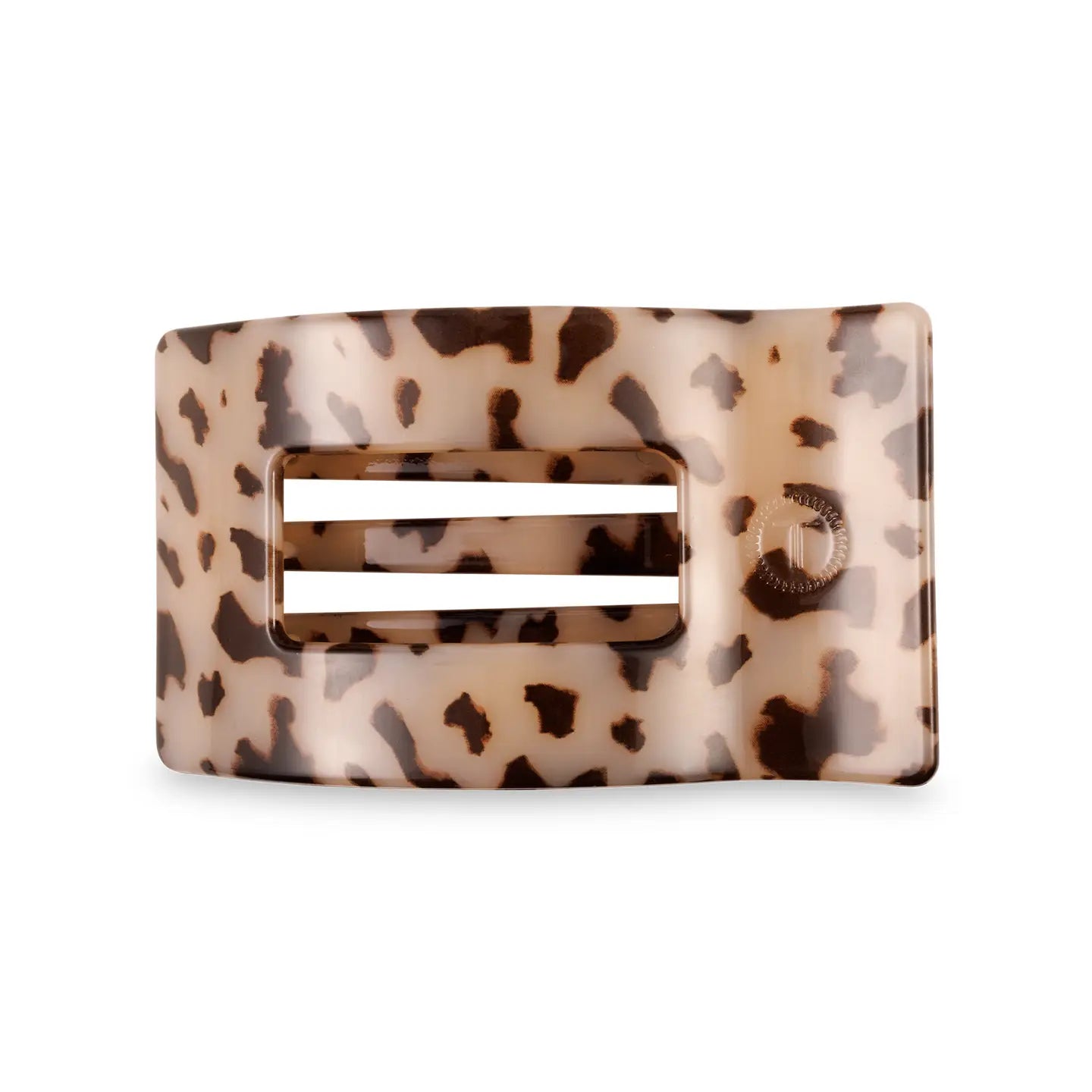 Teleties | Flat Rectangle Hair Clip | Blonde Tortoise | Medium
