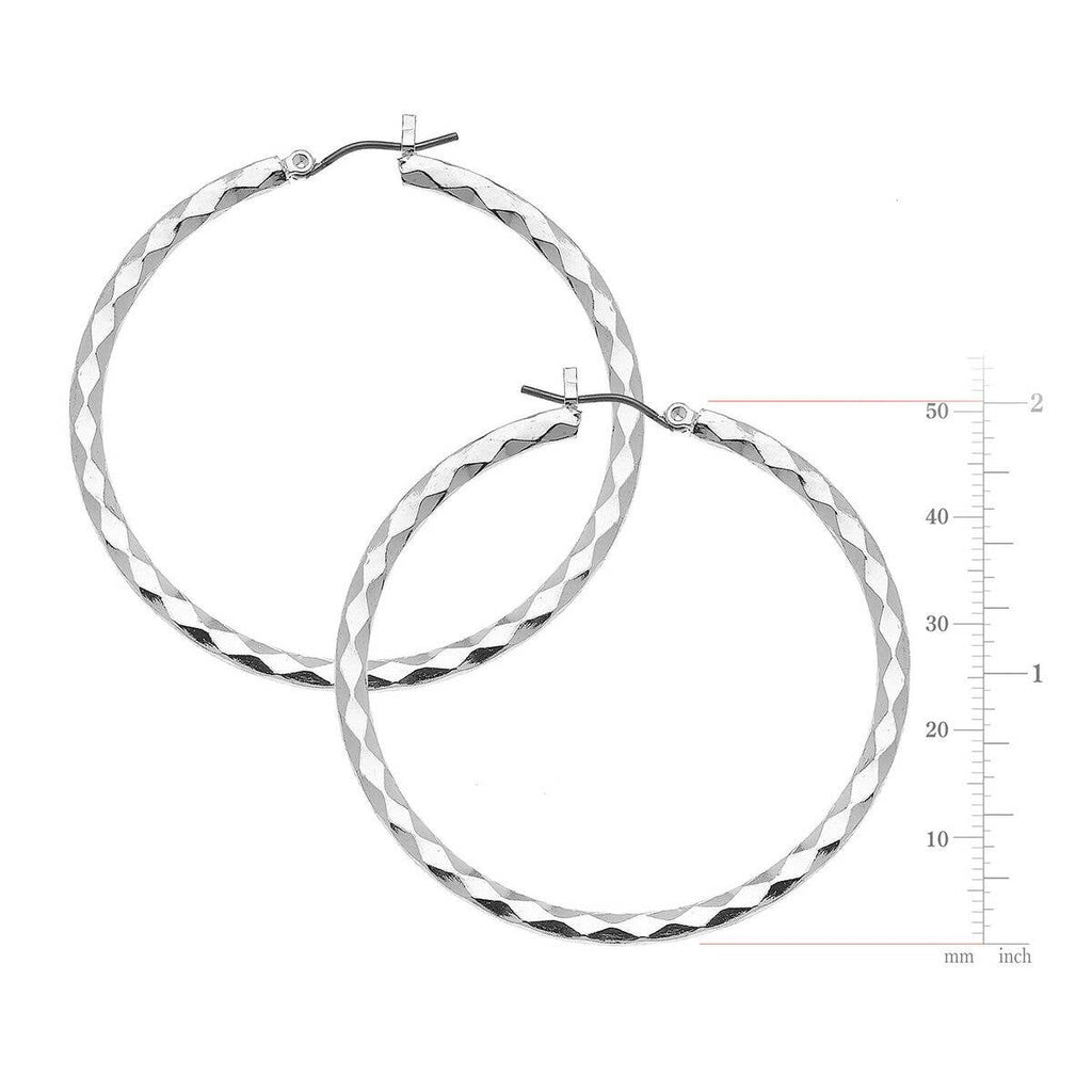 Susan Shaw | Earrings | Silver Hoops