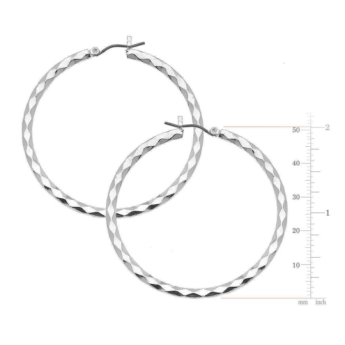 Susan Shaw Silver Hoop Earrings