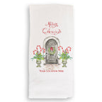 French Graffiti Merry Christmas Paducah Tea Towel