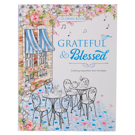 Christian Art Gifts Coloring Book Grateful & Blessed