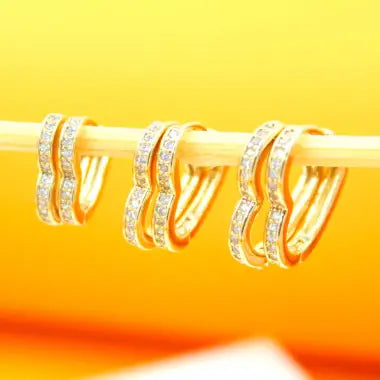 MIA Jewelry | Earrings | 18k Gold Filled Heart Hoops